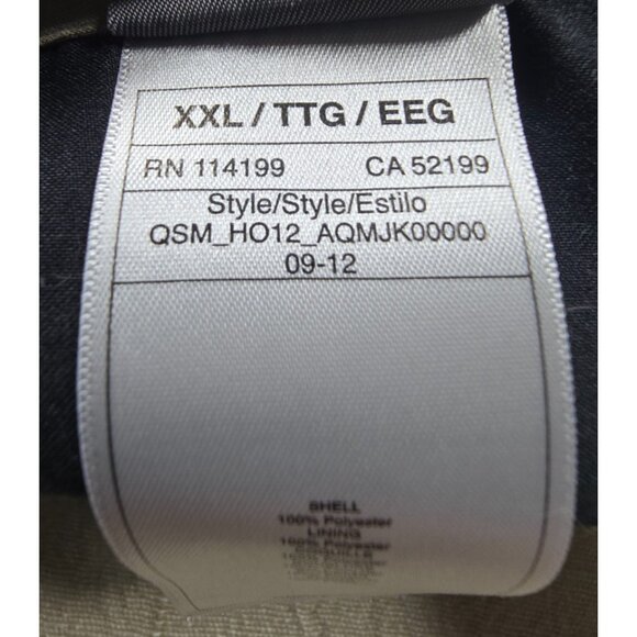 VTG Quicksilver Windbreaker Jacket Men’s XXL Brown Lightweight Full Zip 09/2012 - Picture 16 of 16